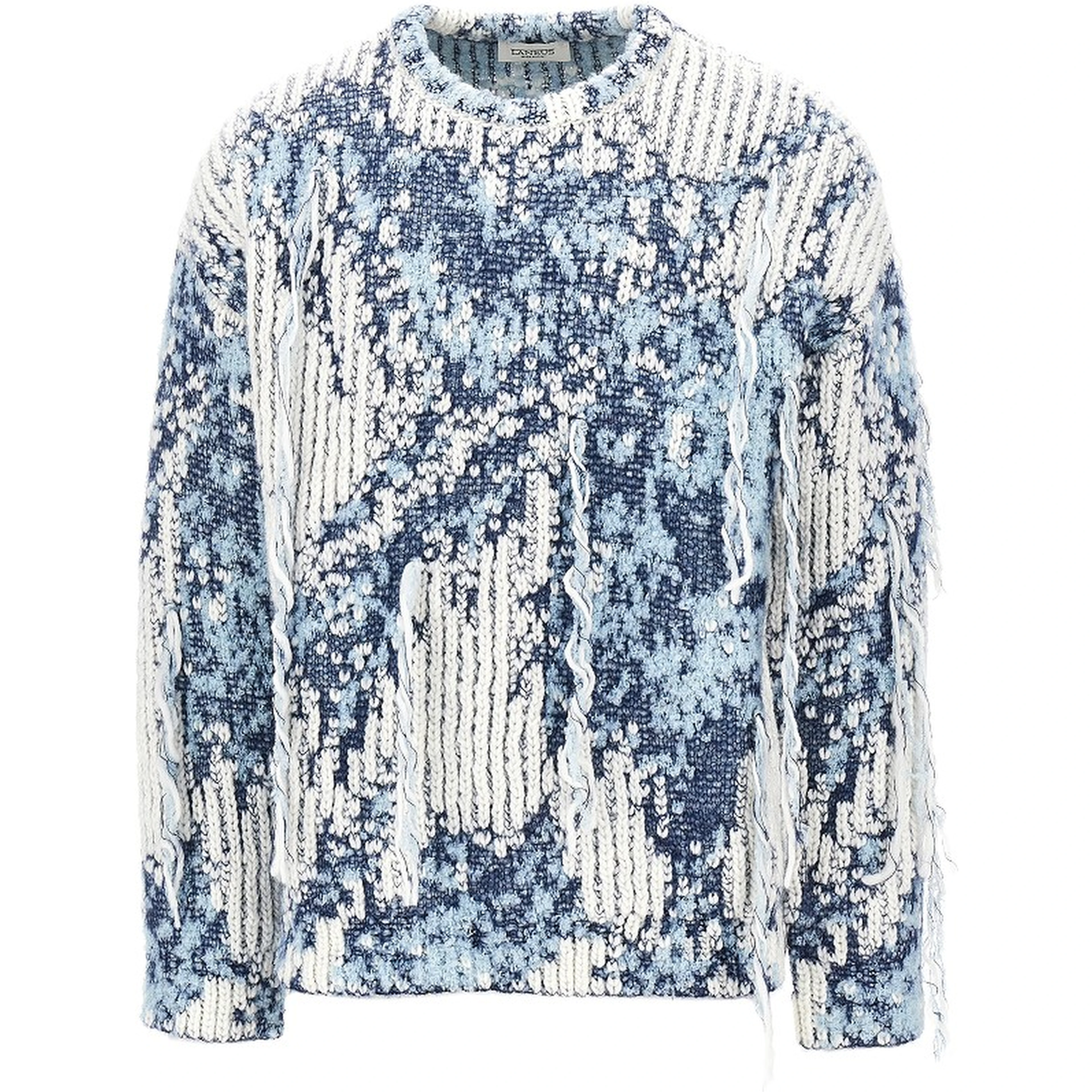 Wool-blend crewneck sweater