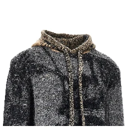 Mohair-blend sweatshirt with jacquard motif