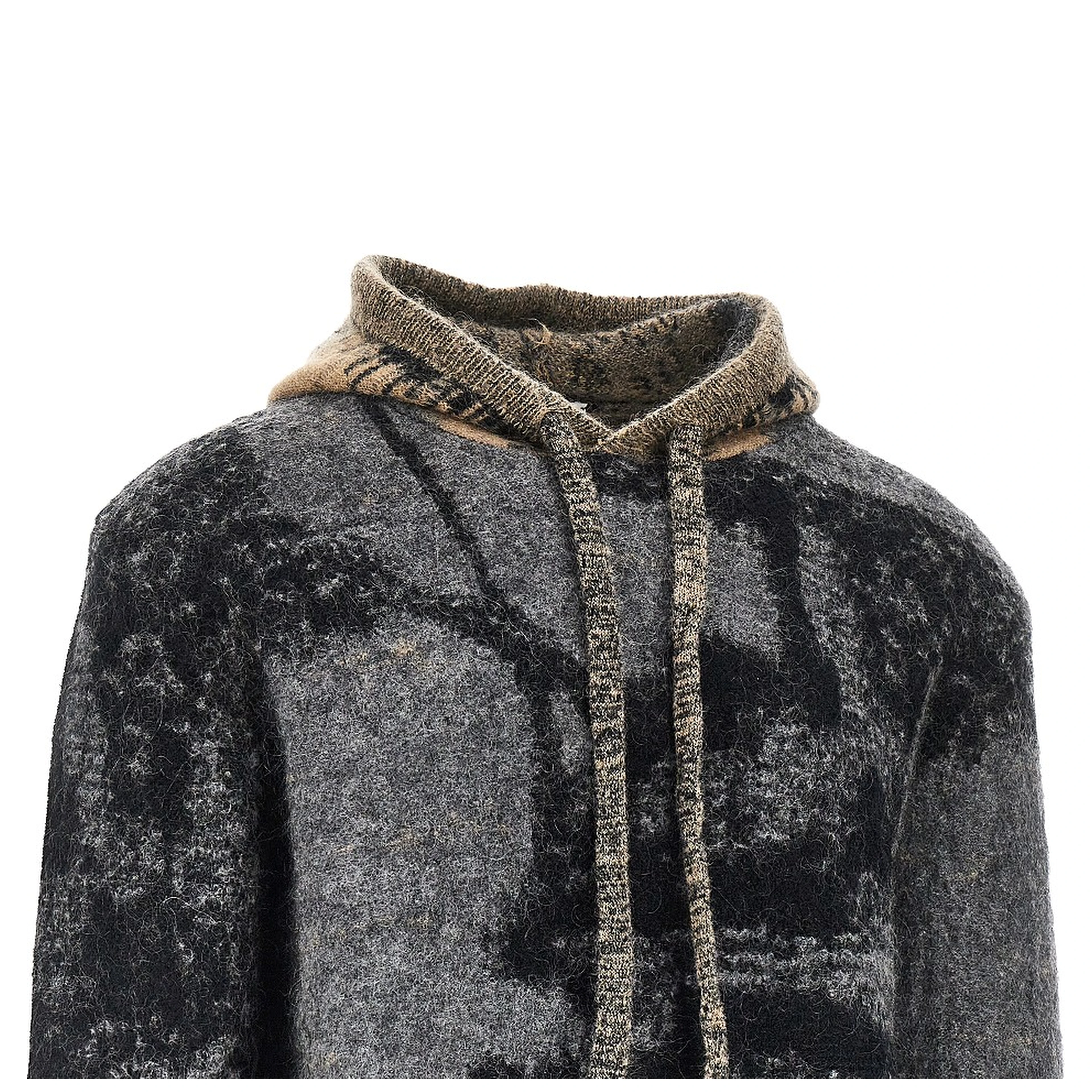 Mohair-blend sweatshirt with jacquard motif