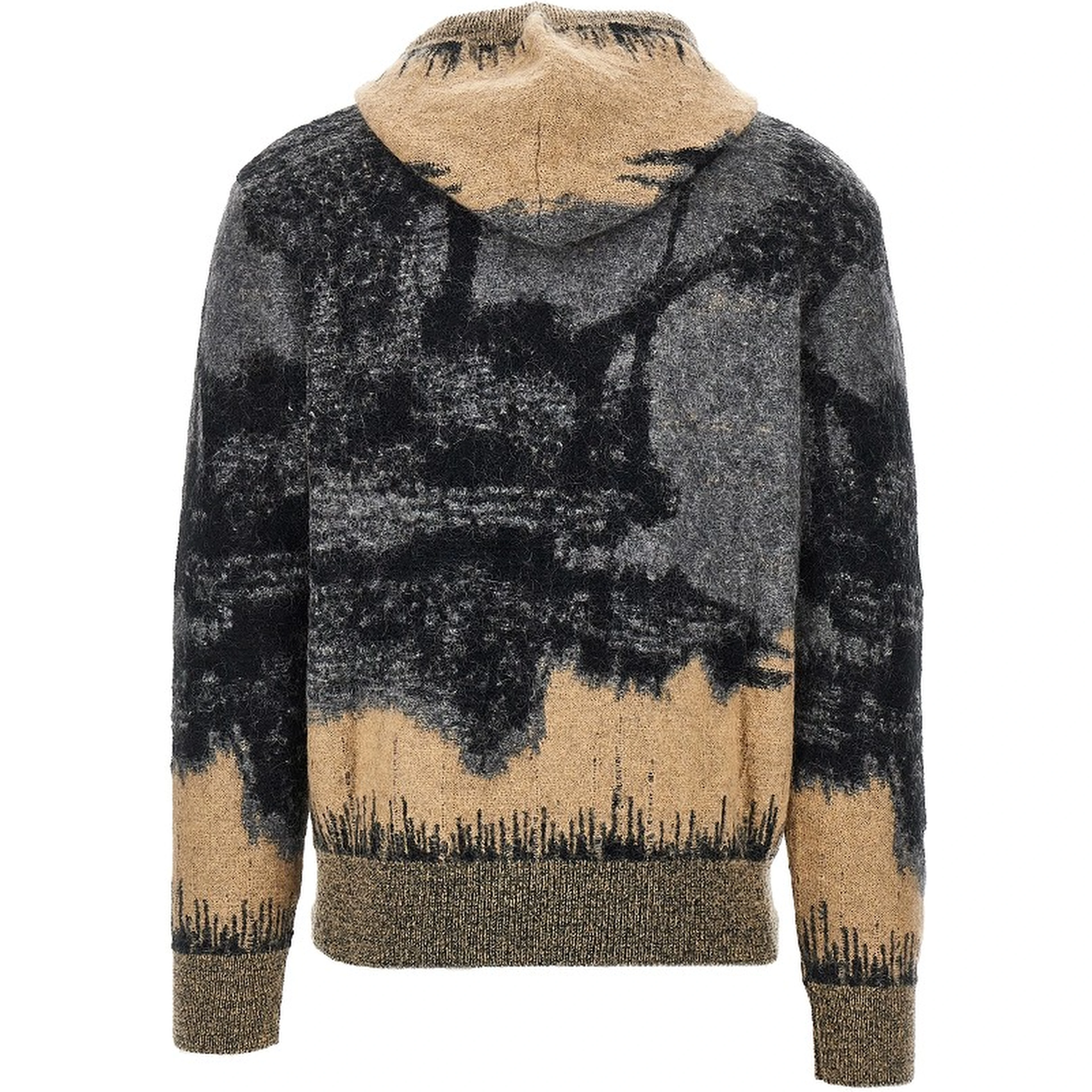 Mohair-blend sweatshirt with jacquard motif