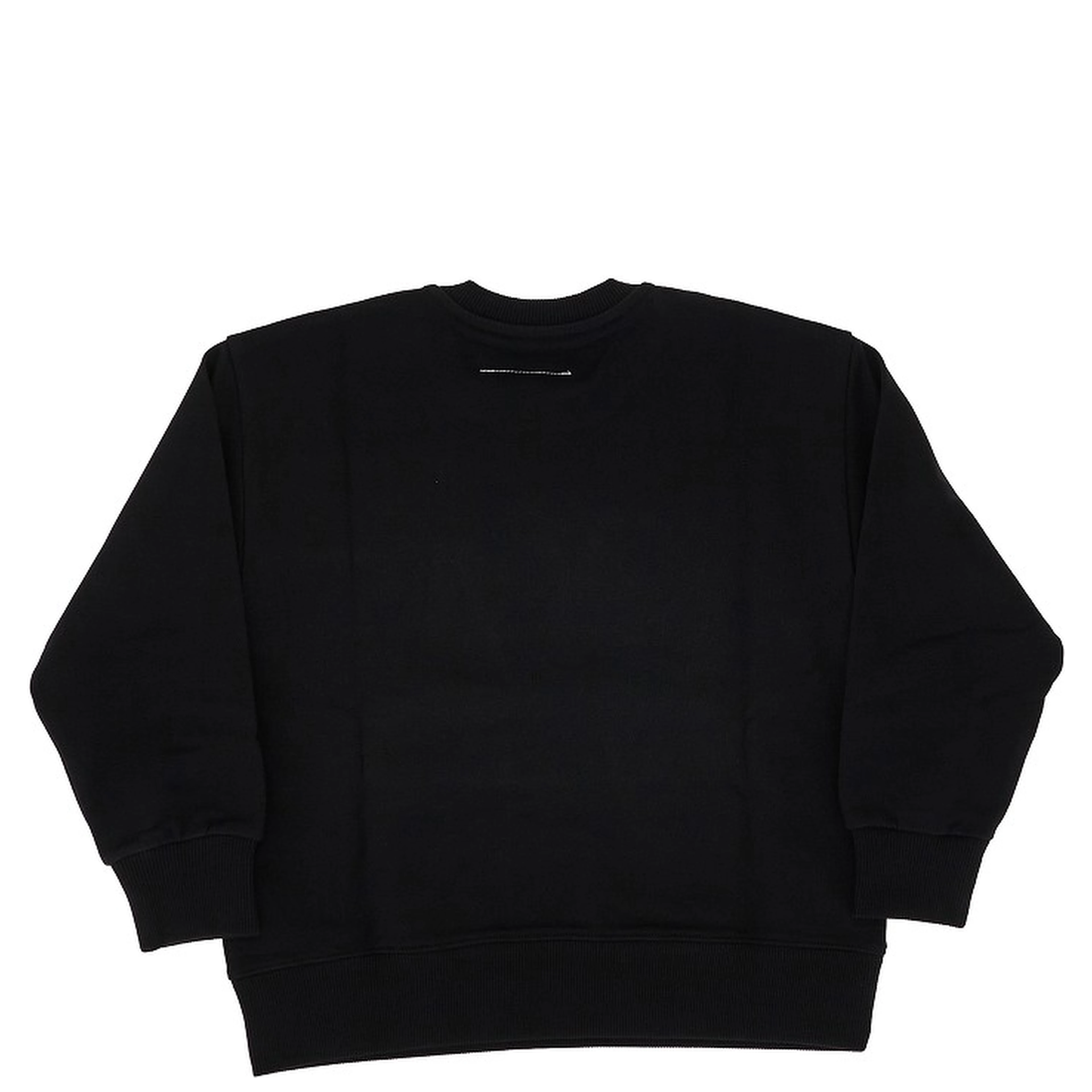 Crewneck sweatshirt with logo label