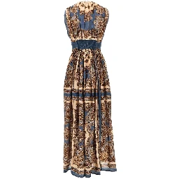 'Mahon' Paisley silk long dress