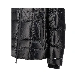 Quilted and padded nylon downjacket