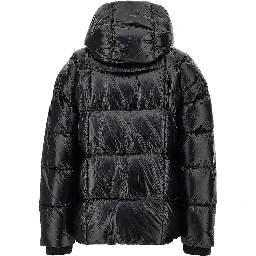 Quilted and padded nylon downjacket