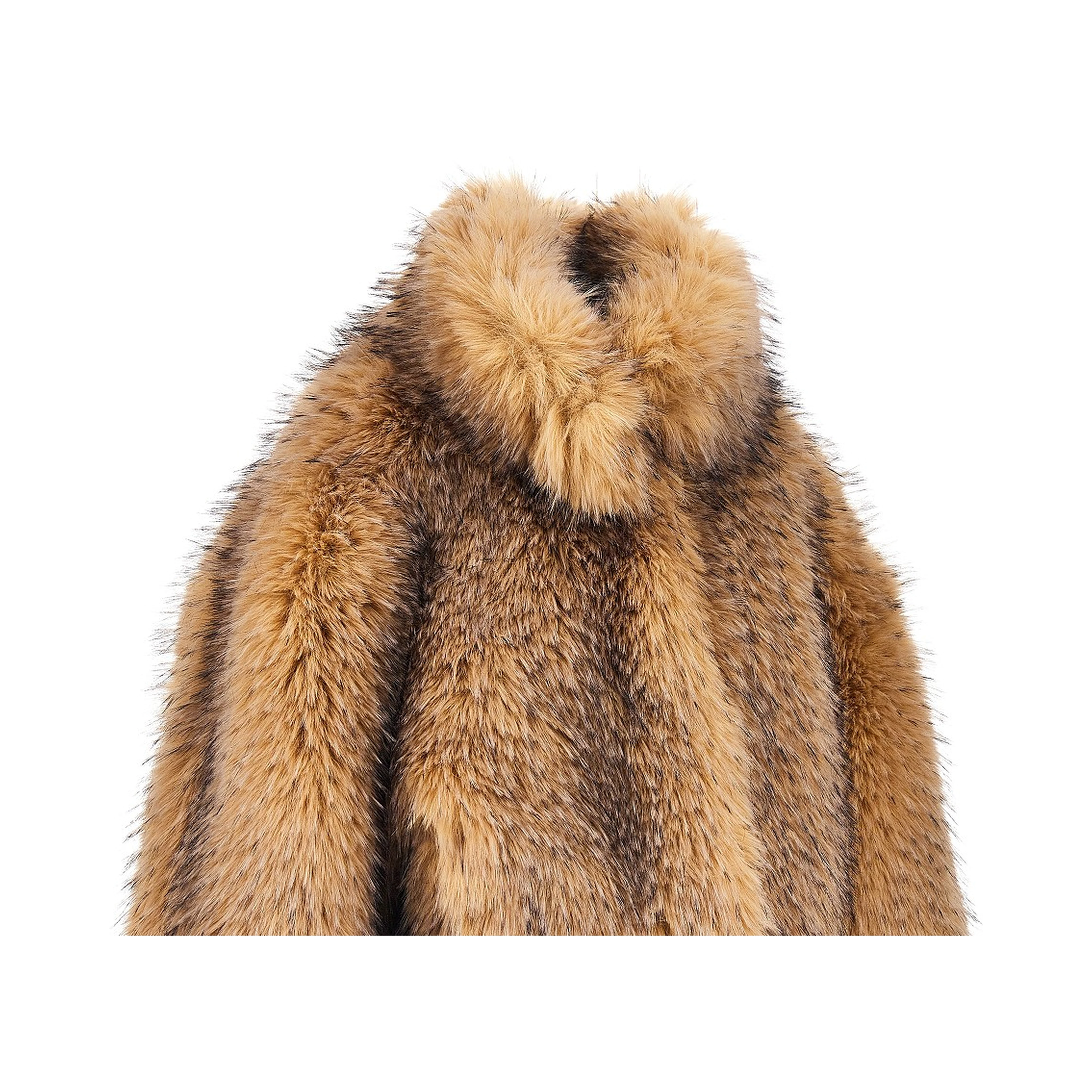Faux fur cropped jacket