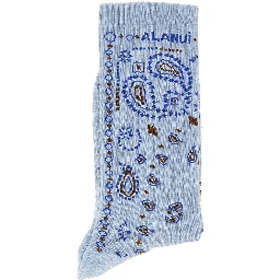 Cotton-blend socks with Bandana motif