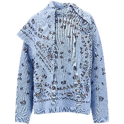 Sweater with Bandana jacquard motif