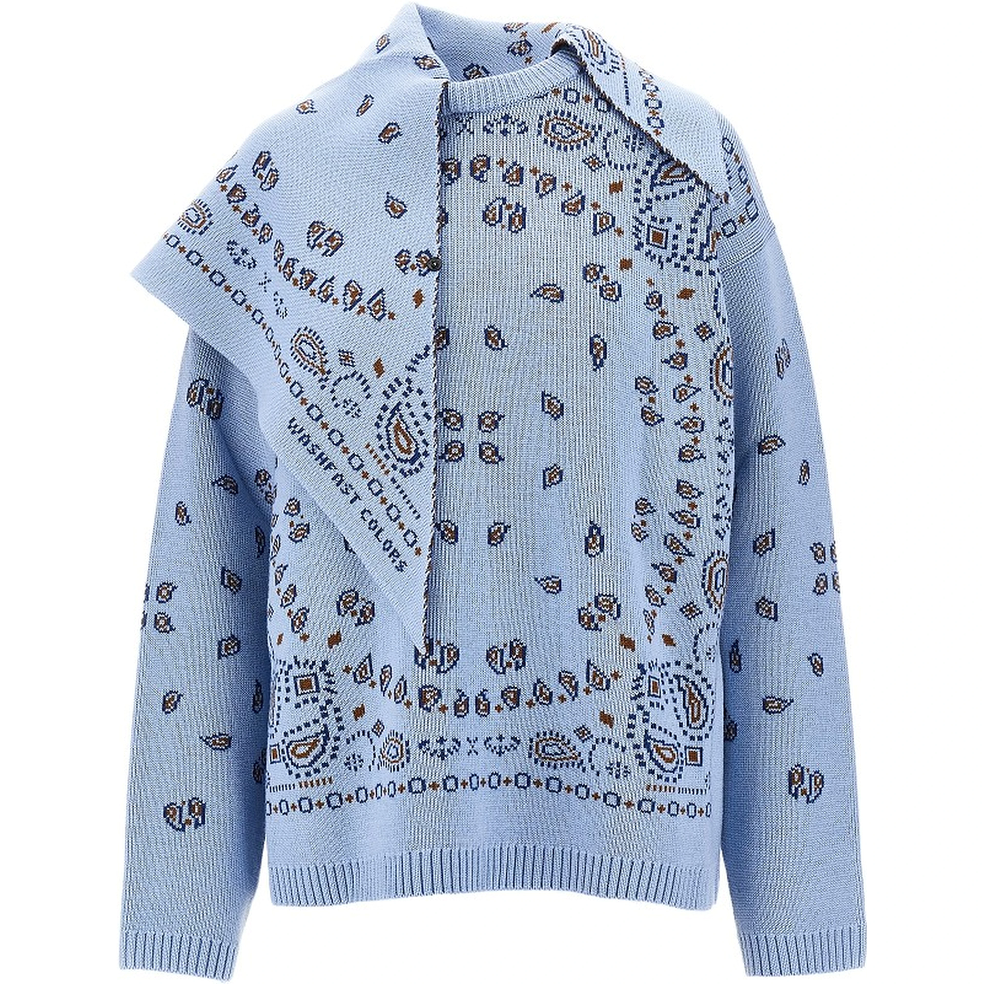 Sweater with Bandana jacquard motif