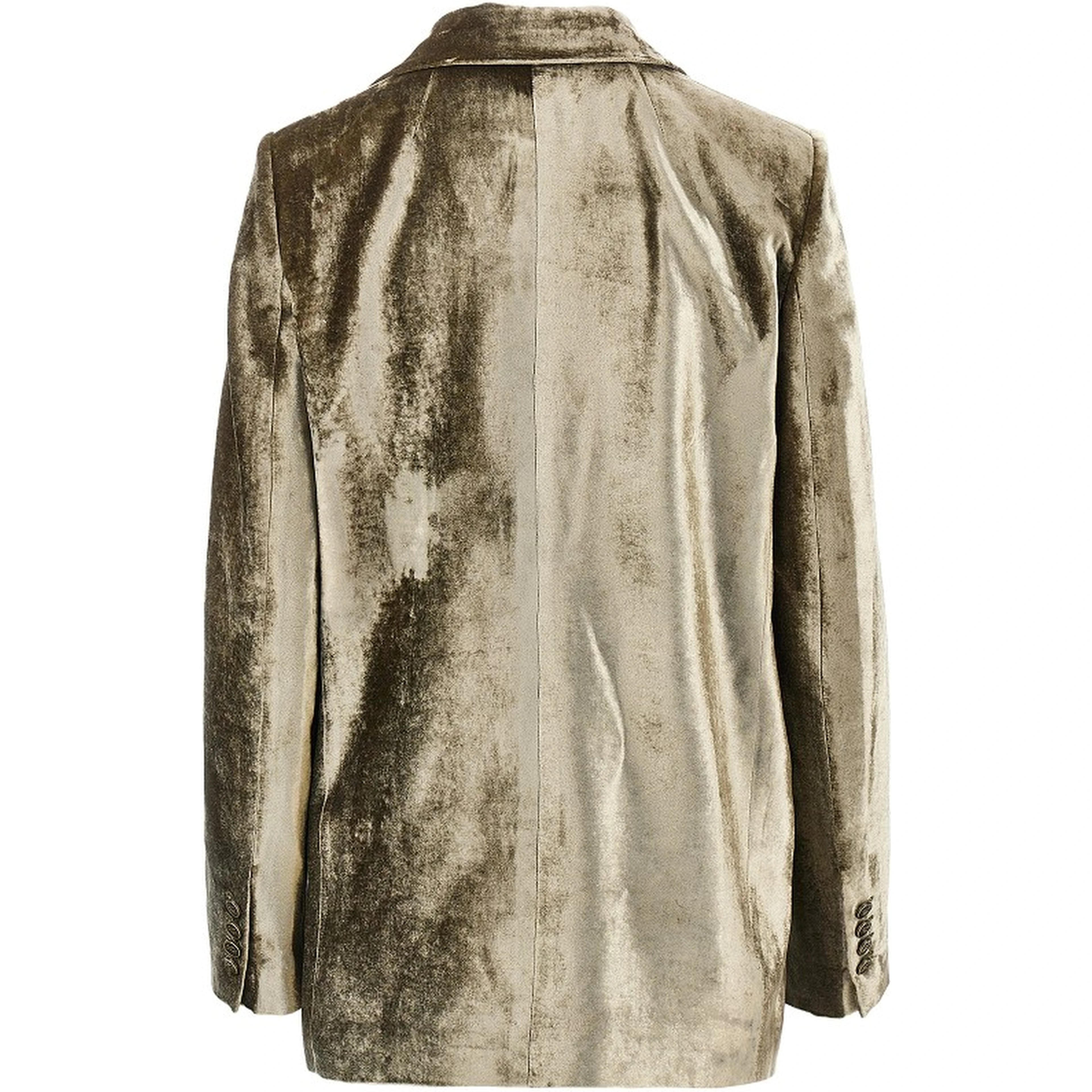 Velvet single-breasted jacket