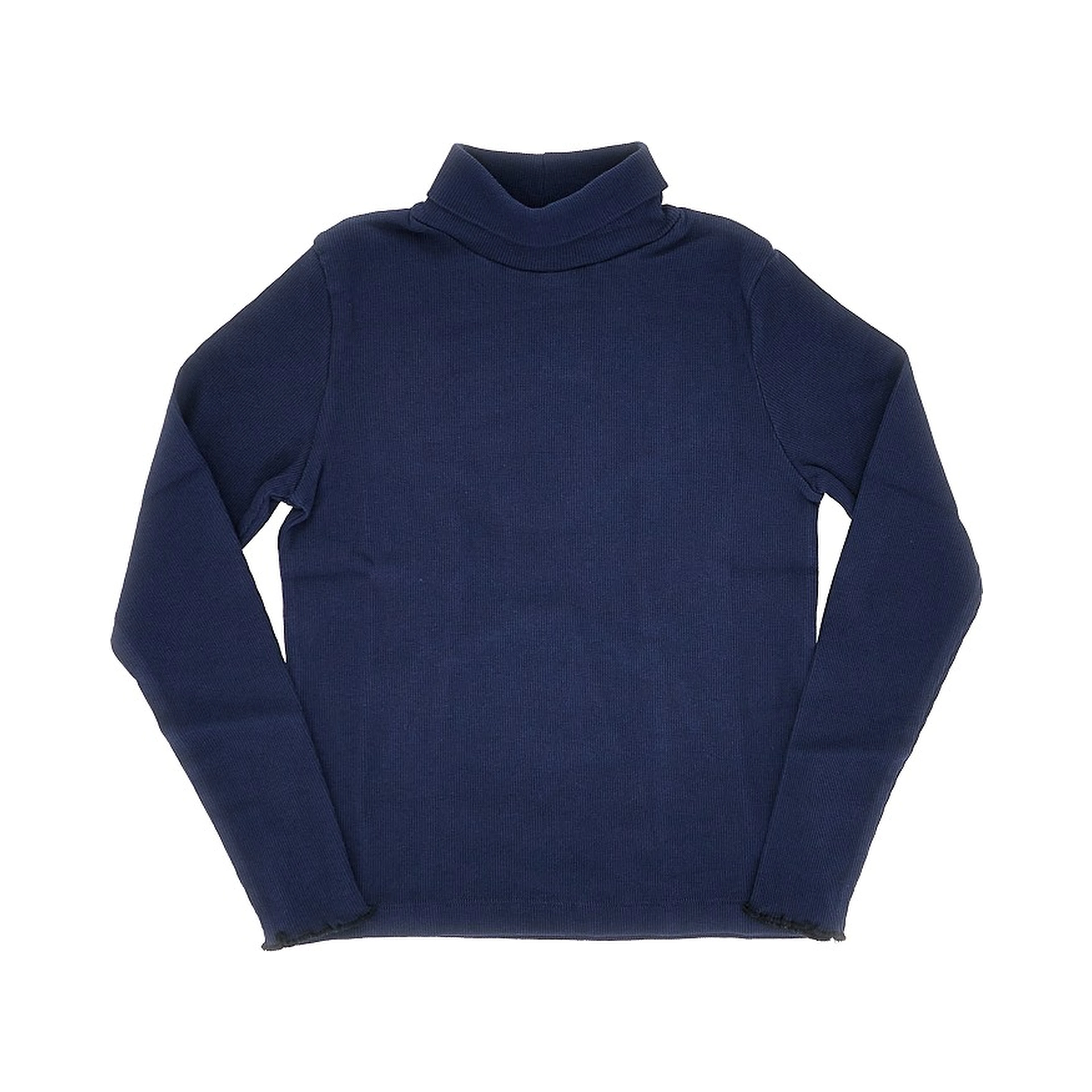 Stretch cotton turtleneck