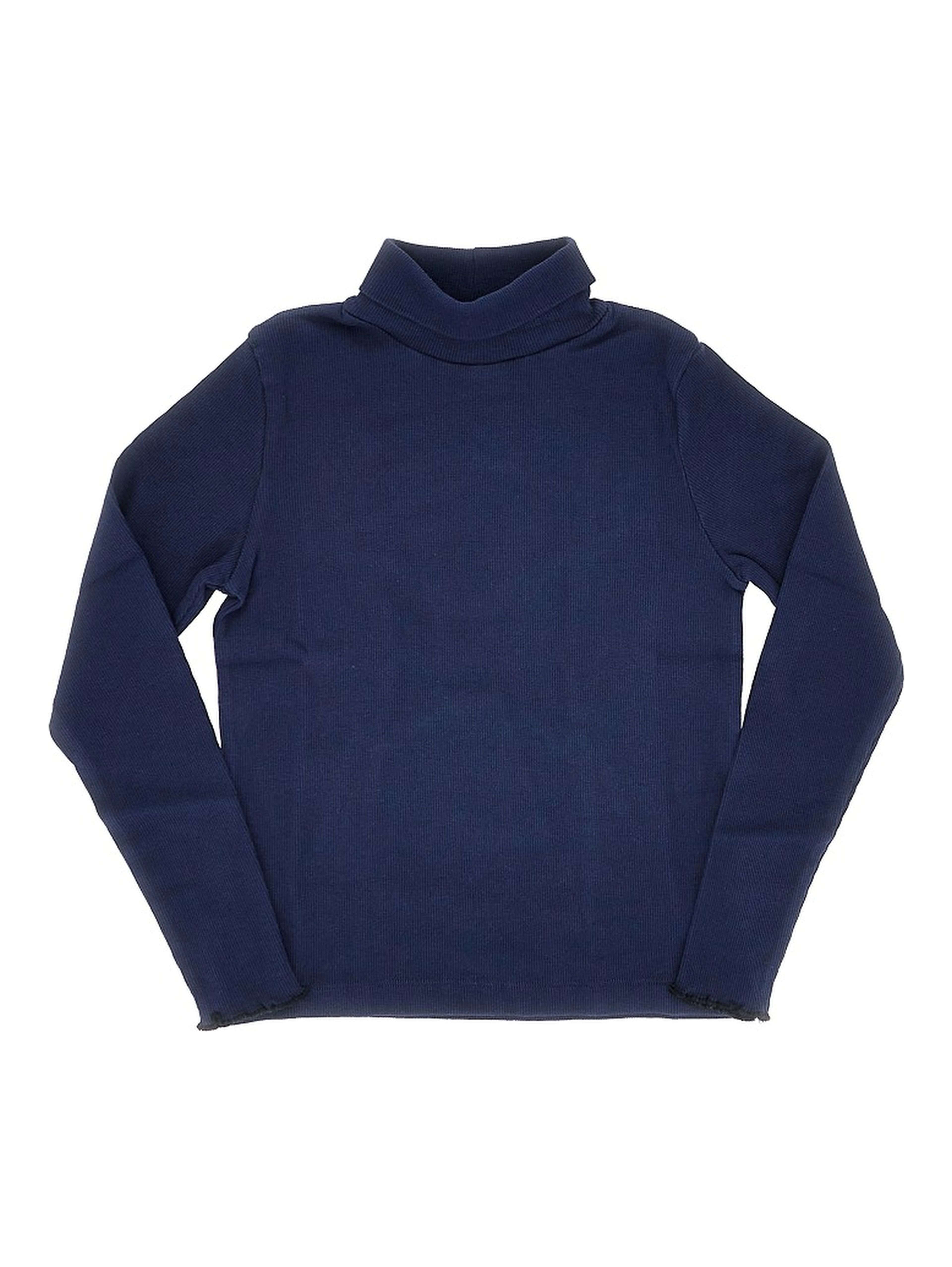 Stretch cotton turtleneck