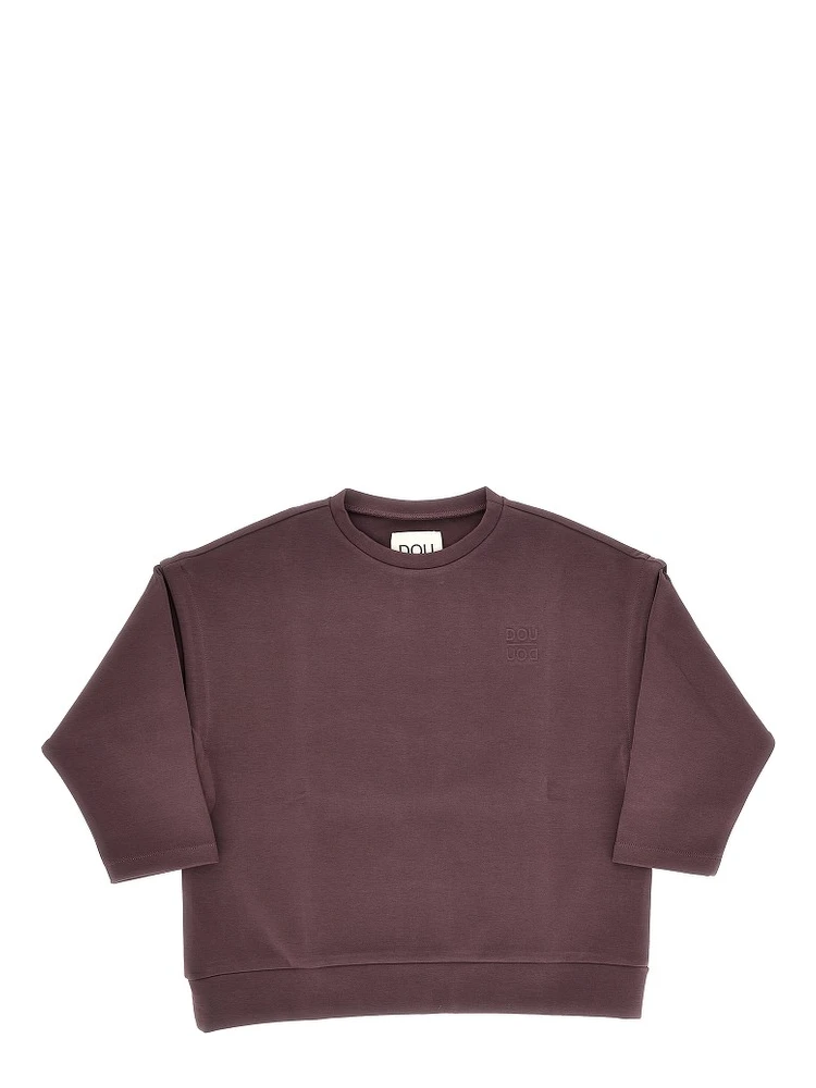 Technical jersey sweatshirt with logo