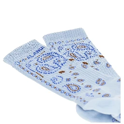 Cotton-blend socks with Bandana motif