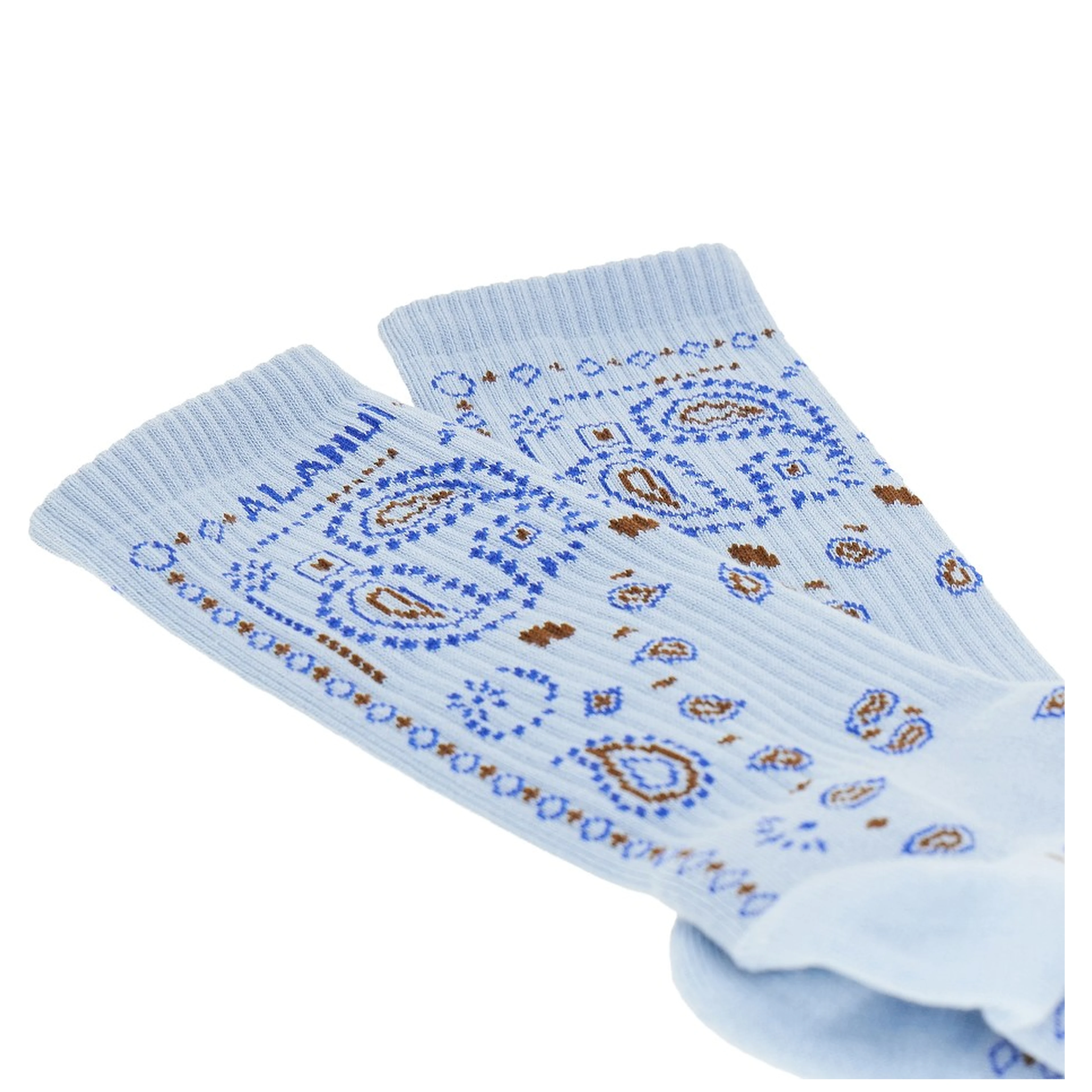 Cotton-blend socks with Bandana motif