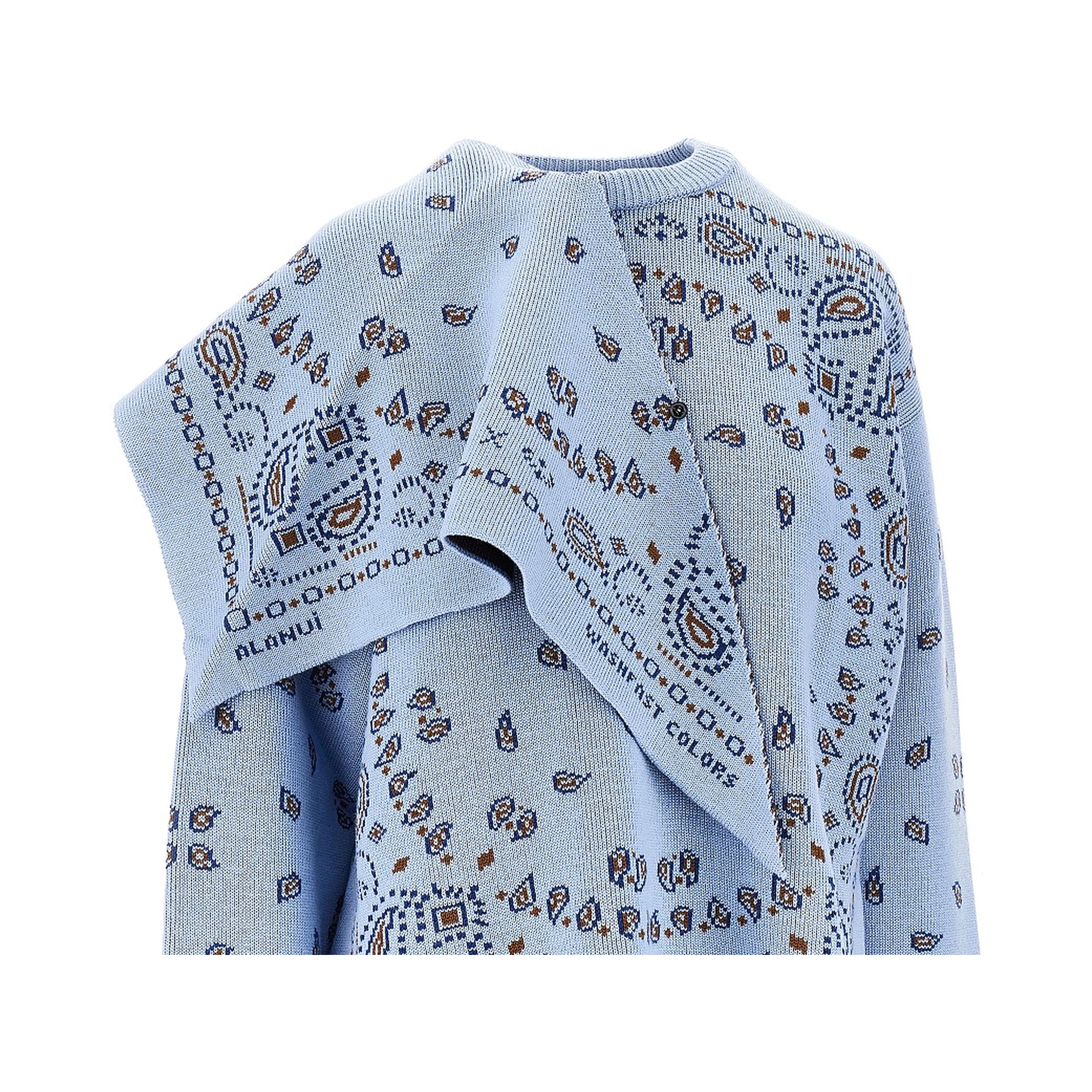 Sweater with Bandana jacquard motif