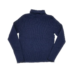 Stretch cotton turtleneck