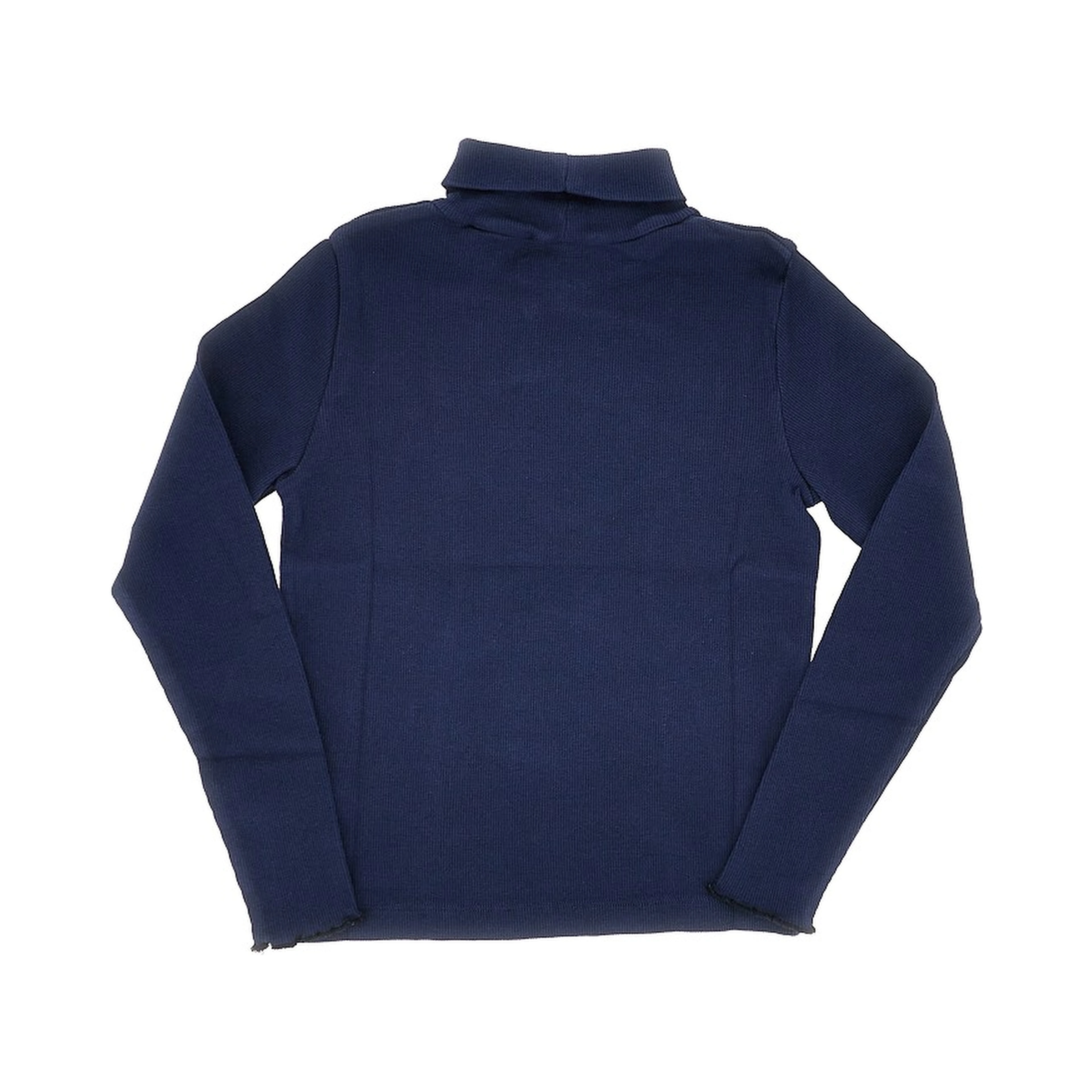 Stretch cotton turtleneck