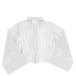 Striped cropped shirt
