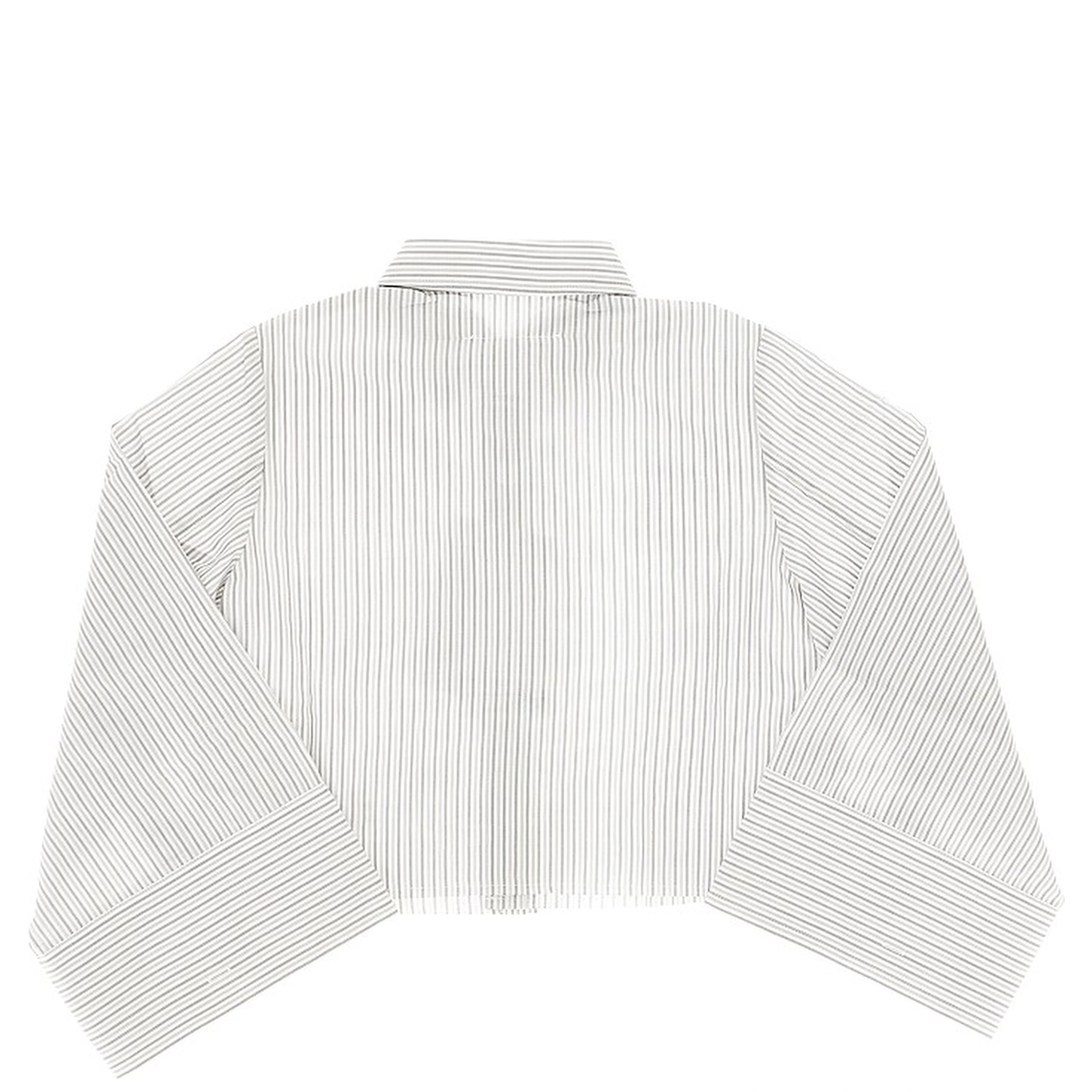 Striped cropped shirt