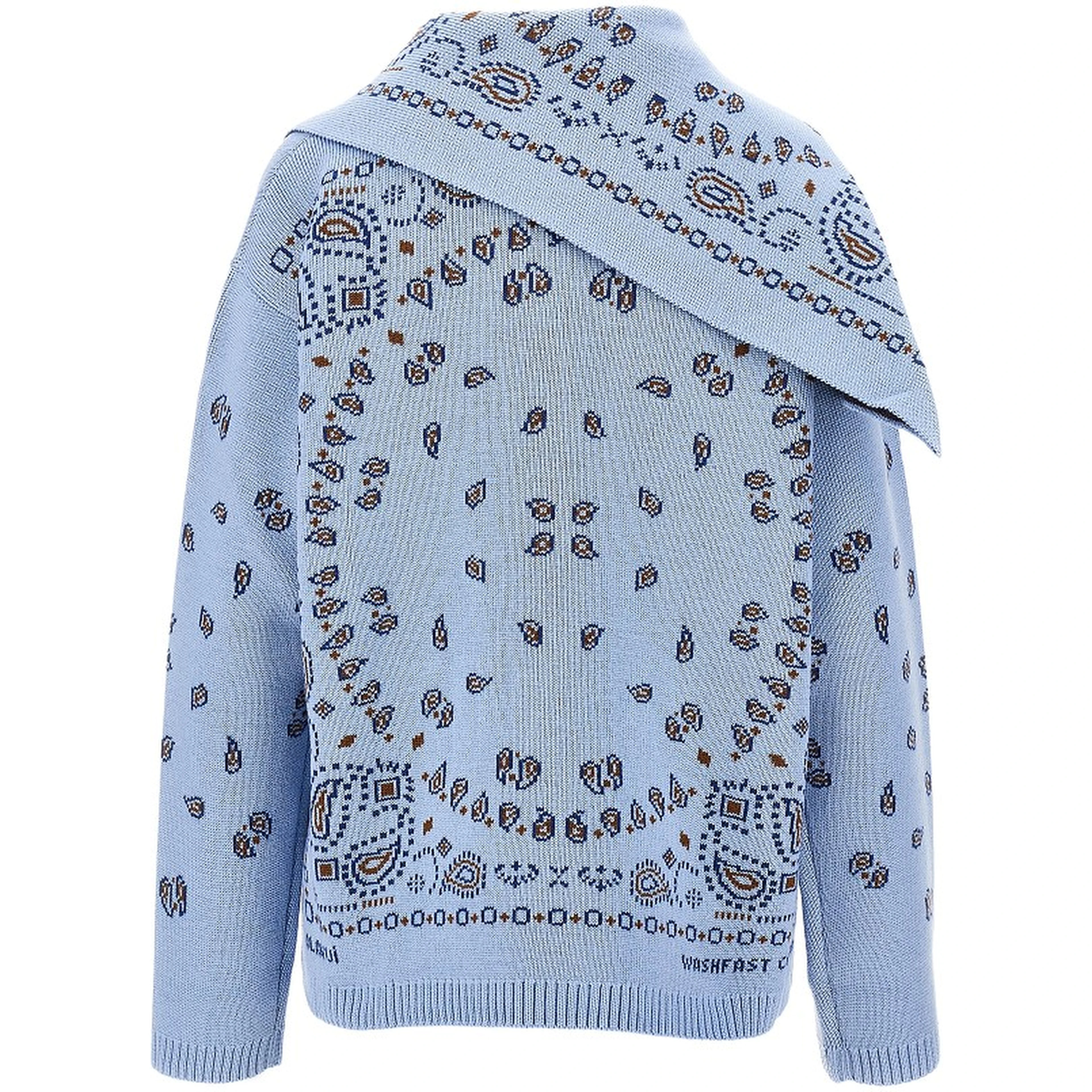 Sweater with Bandana jacquard motif
