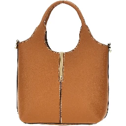 Leather mini Tote shopping bag