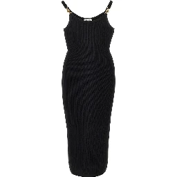 Knitted midi dress with Medusa motif