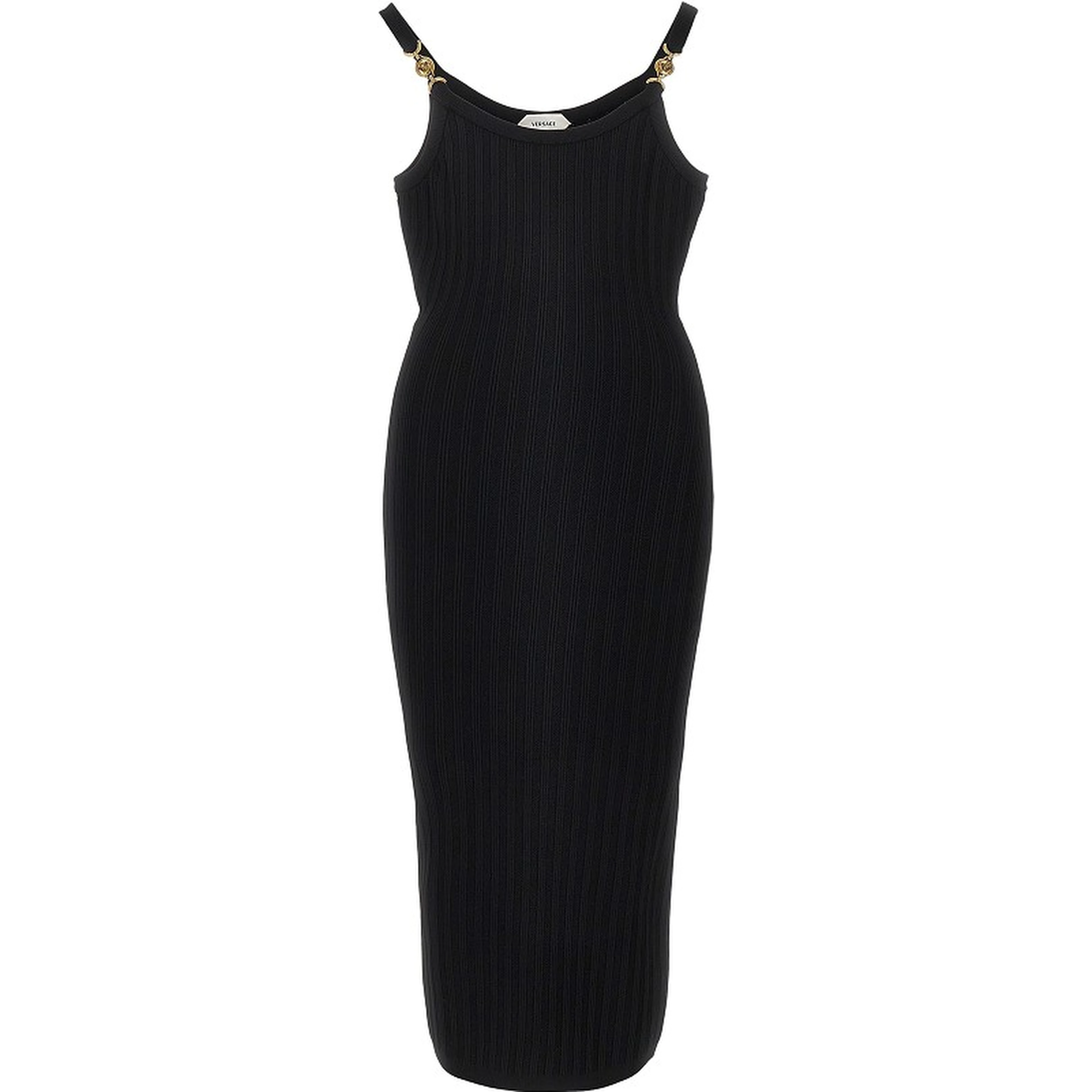 Knitted midi dress with Medusa motif
