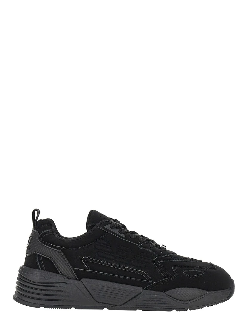 Coated nylon sneakers with Eagle logo