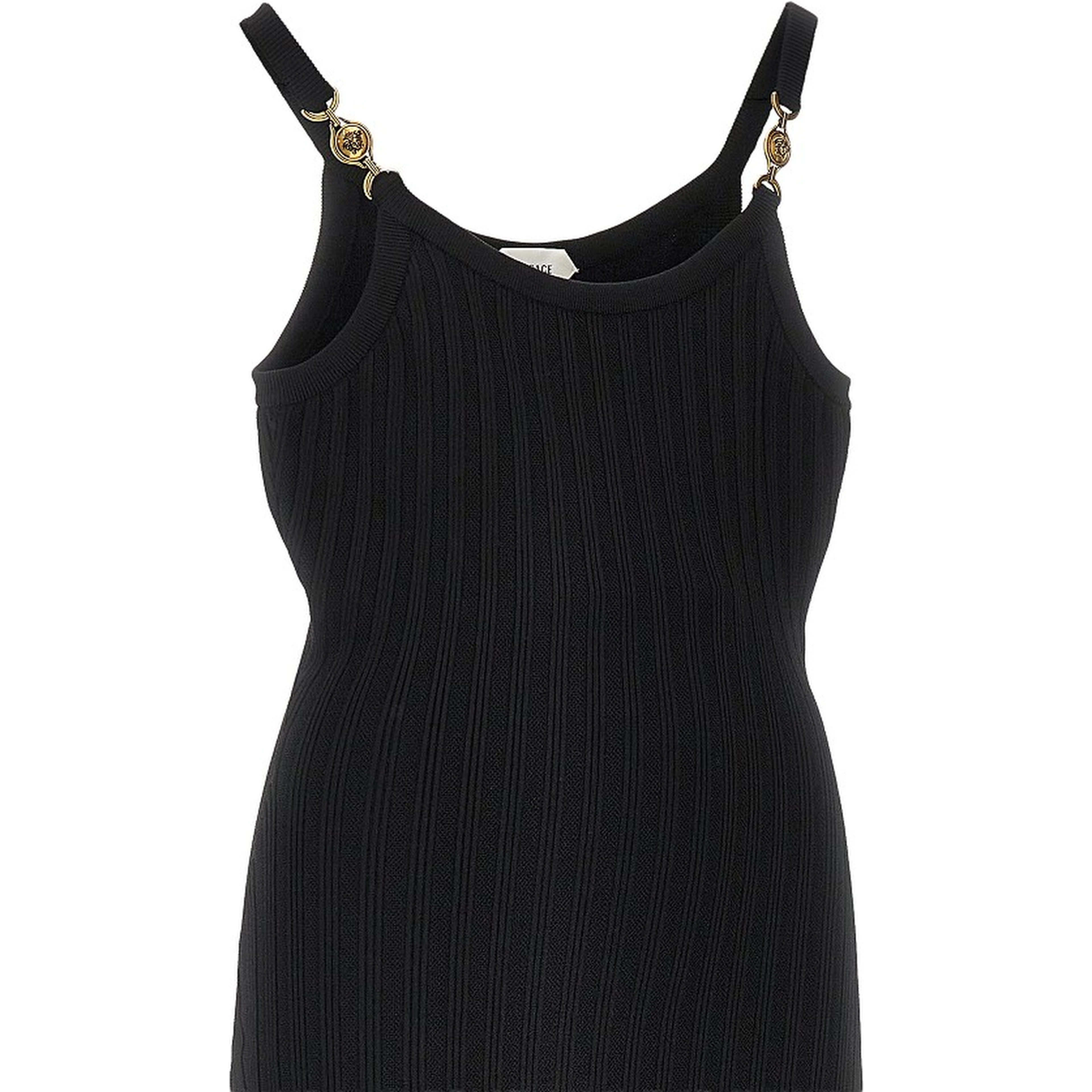 Knitted midi dress with Medusa motif