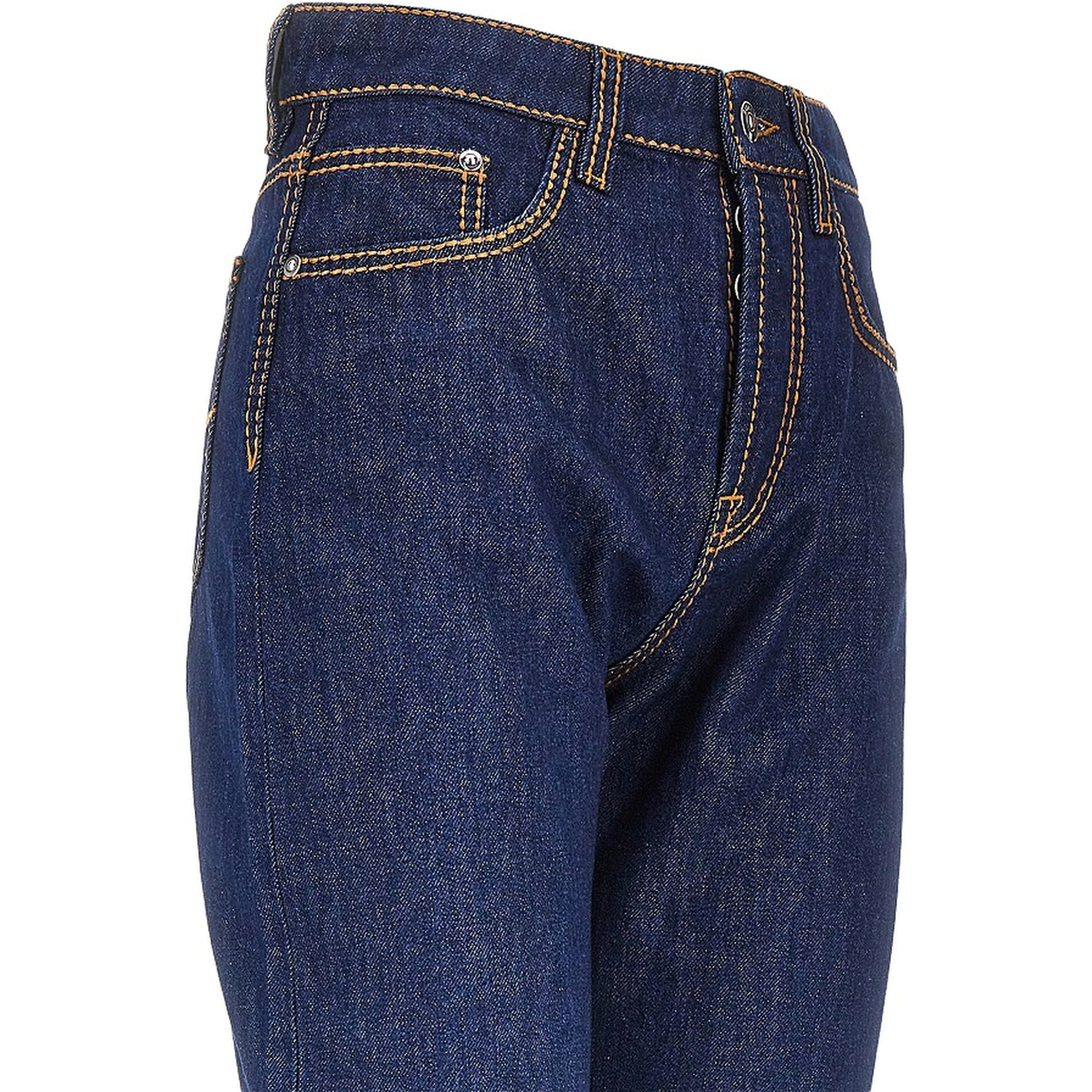 Cotton denim jeans with Medusa detail