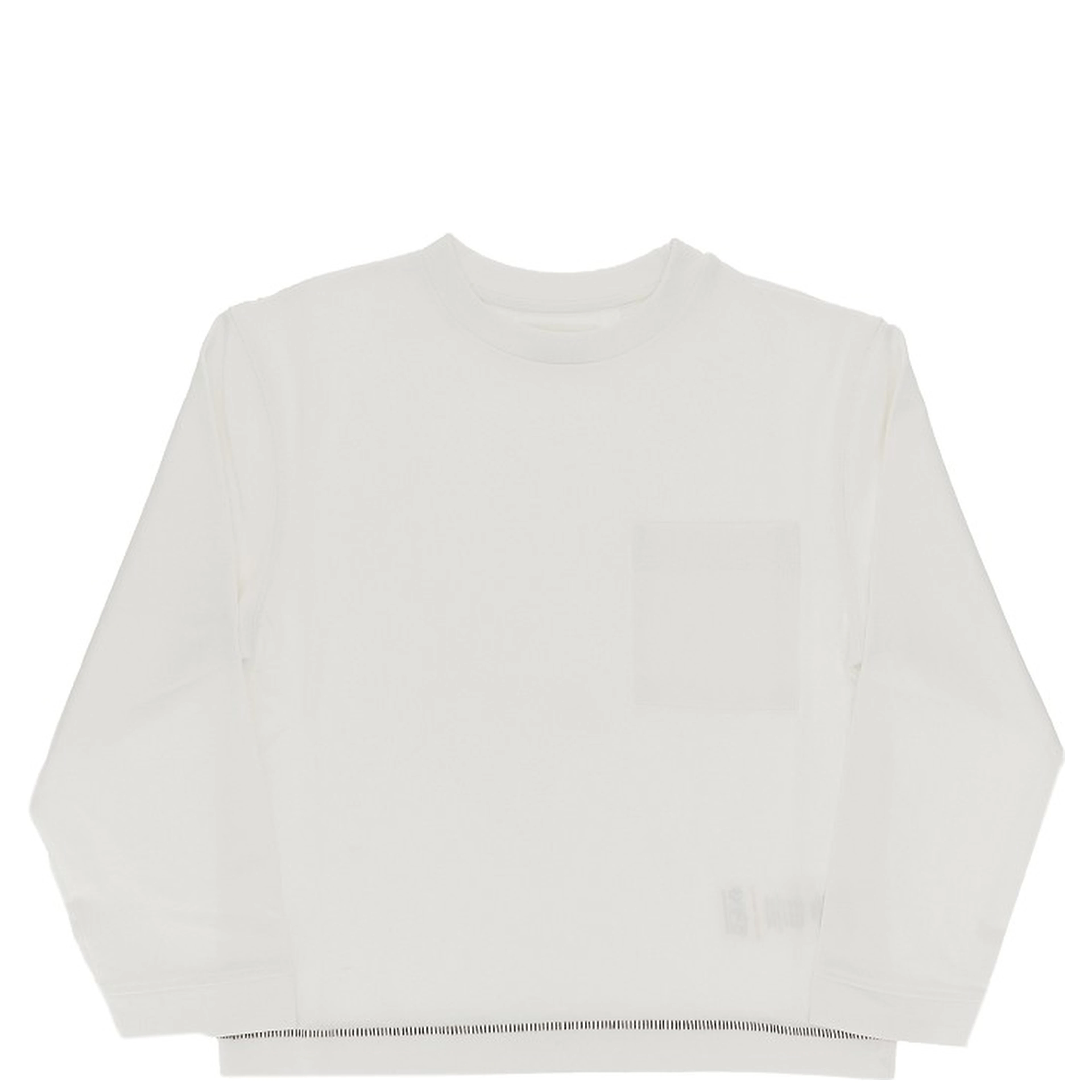 Cotton T-shirt with topstitching