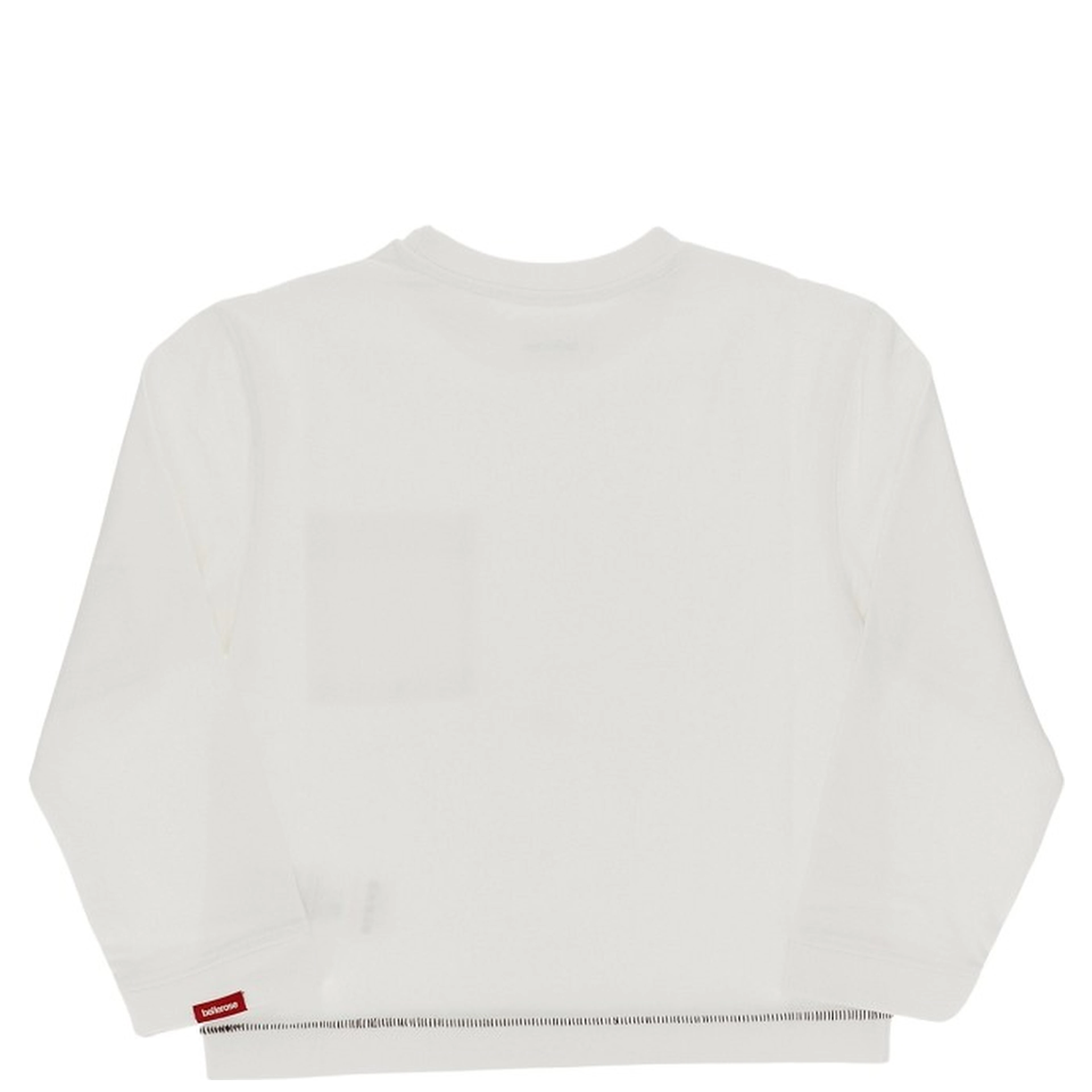 Cotton T-shirt with topstitching