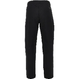 Cotton-blend pants with logo print