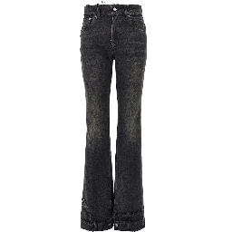 'Flora' vintage effect jeans