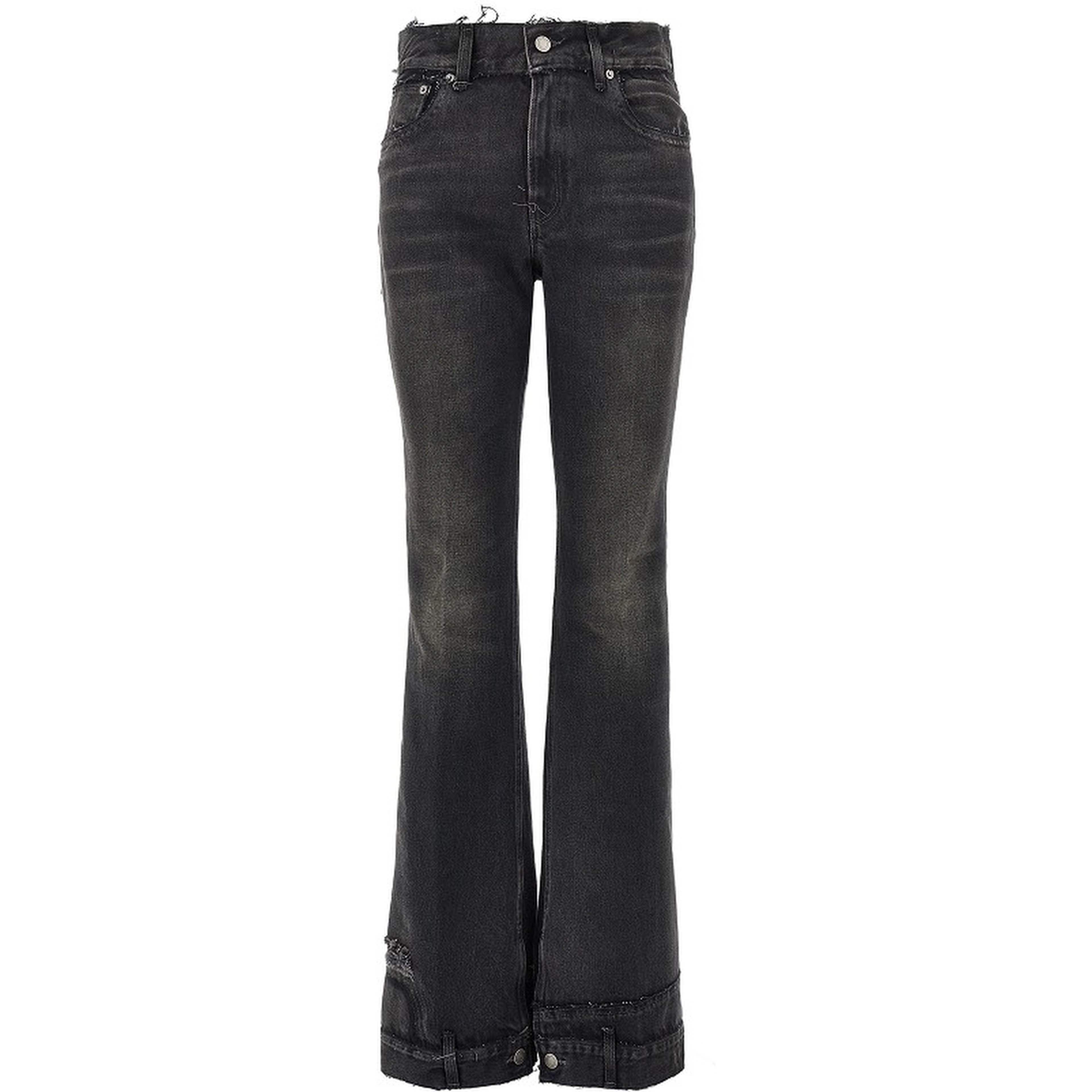 'Flora' vintage effect jeans