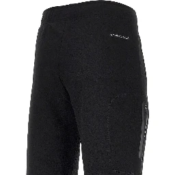 Cotton-blend pants with logo print