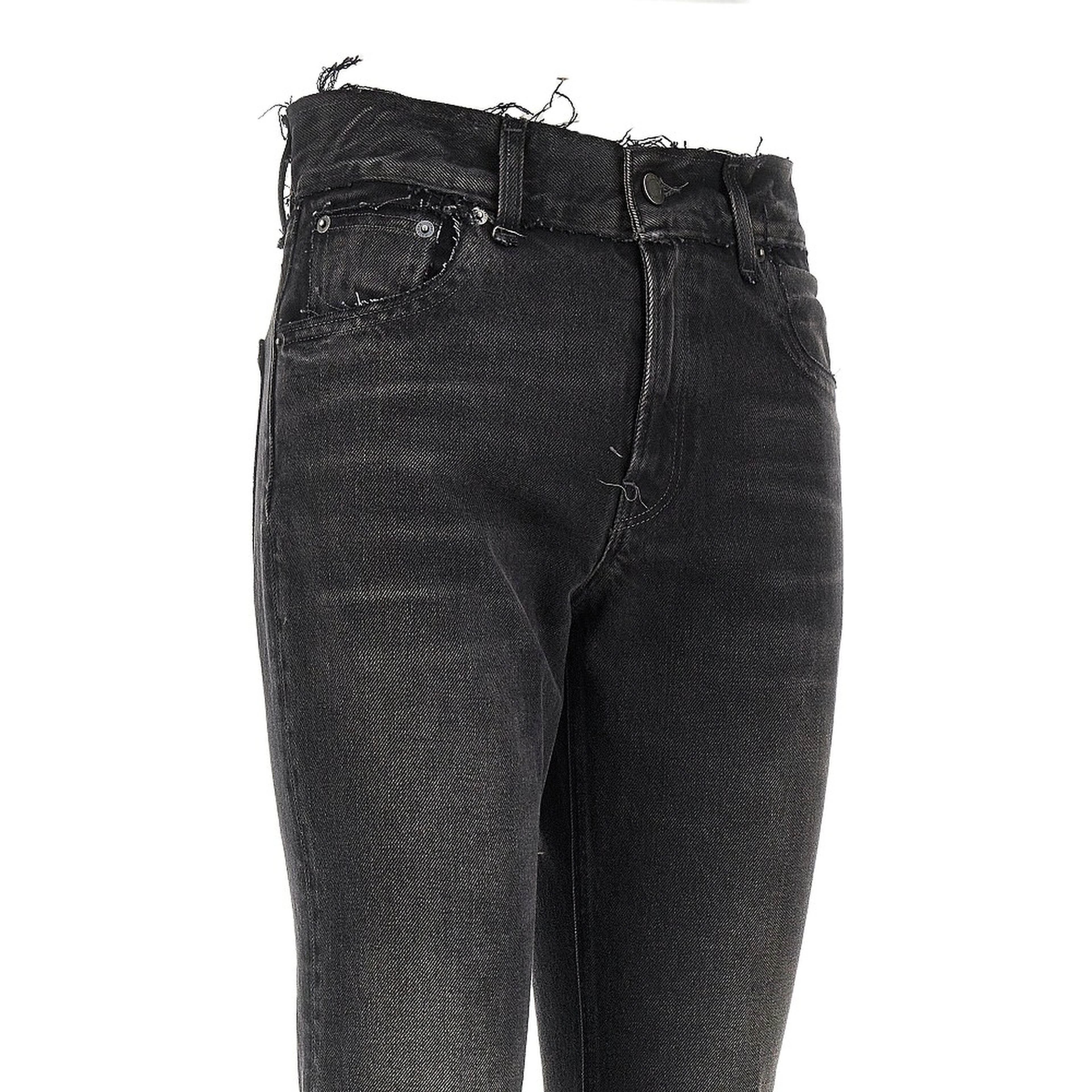 'Flora' vintage effect jeans