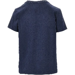 Vintage effect logo embroidery T-shirt