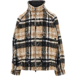Wool-blend caban with Check motif