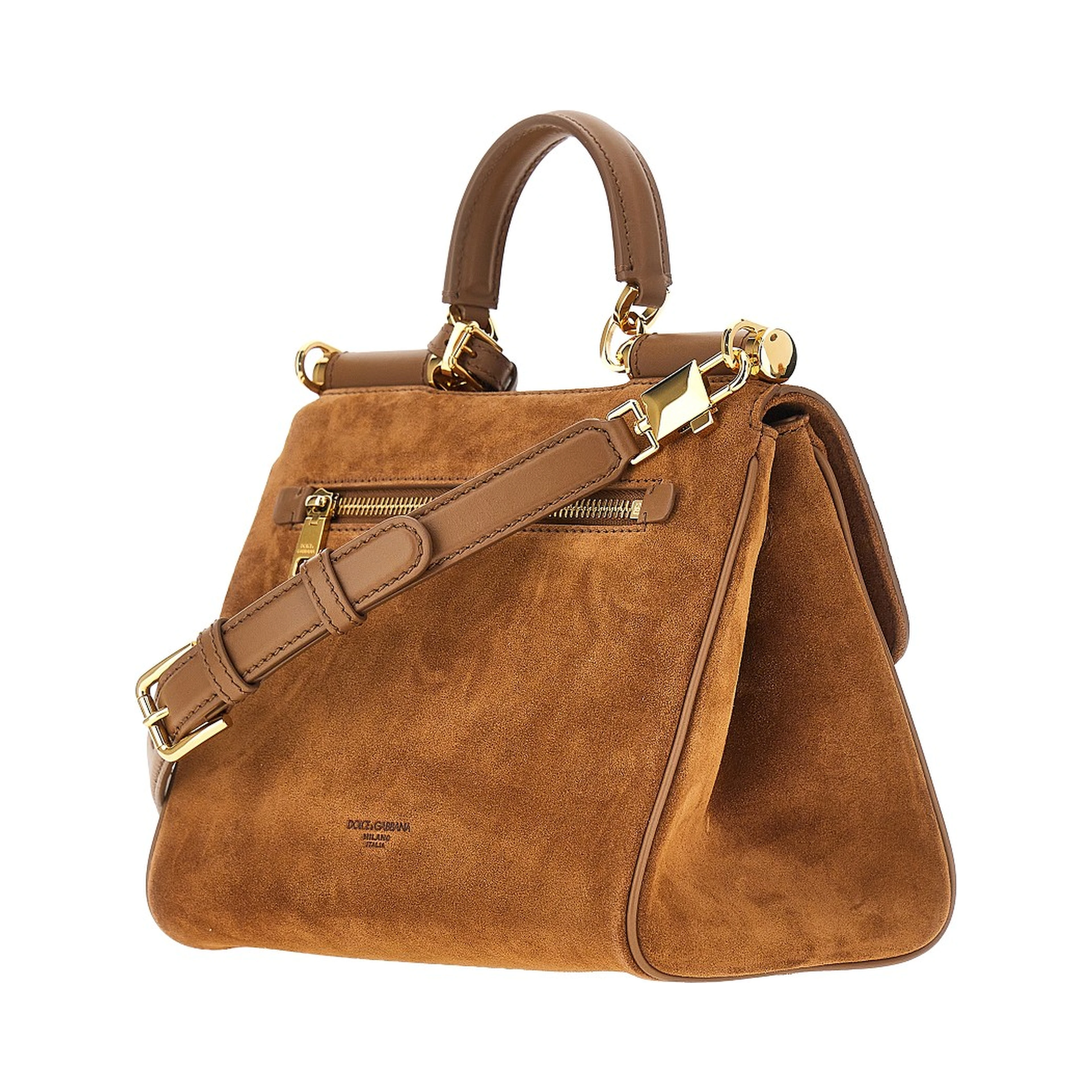 Suede leather 'My Sicily' bag