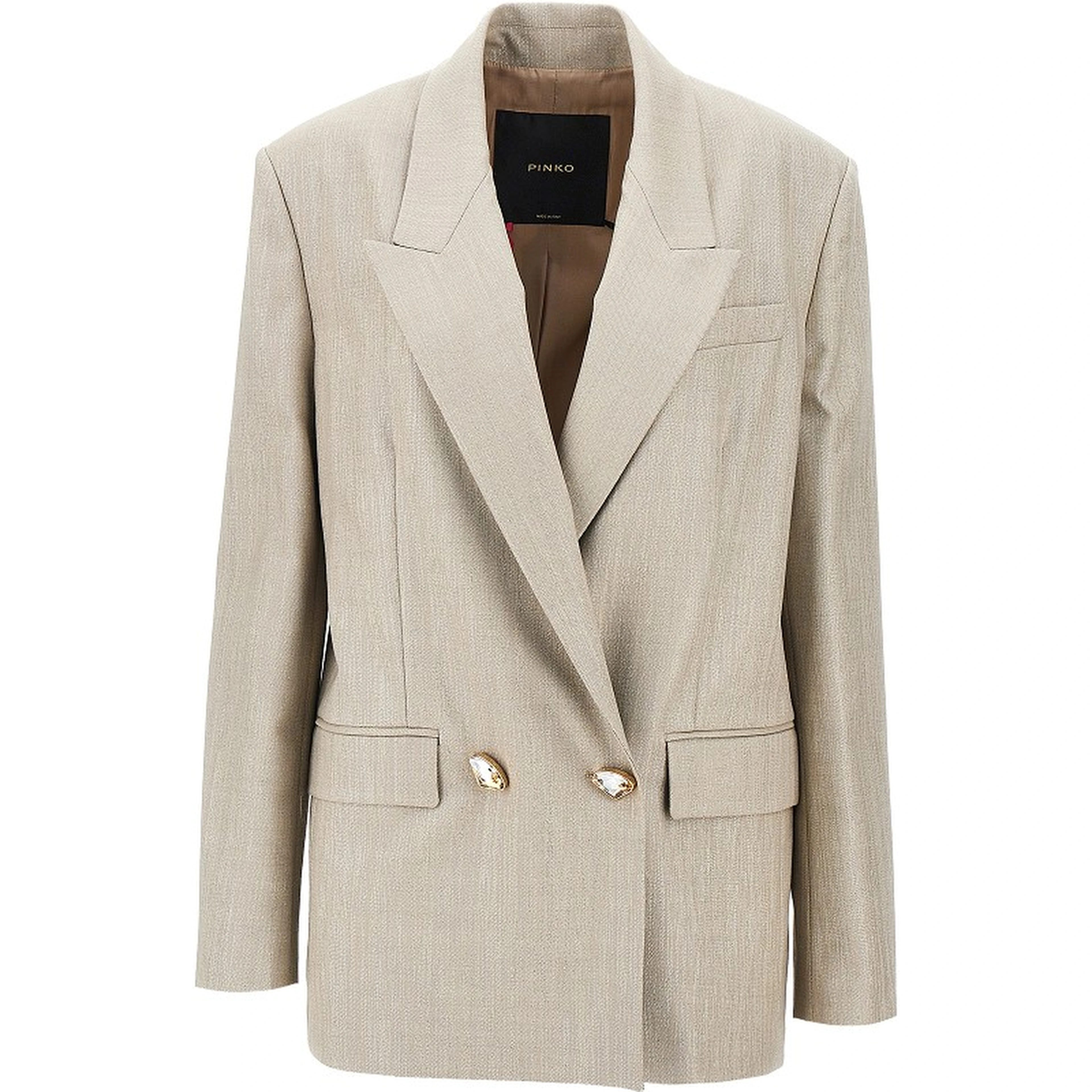 Lurex wool-blend double-breasted jacket