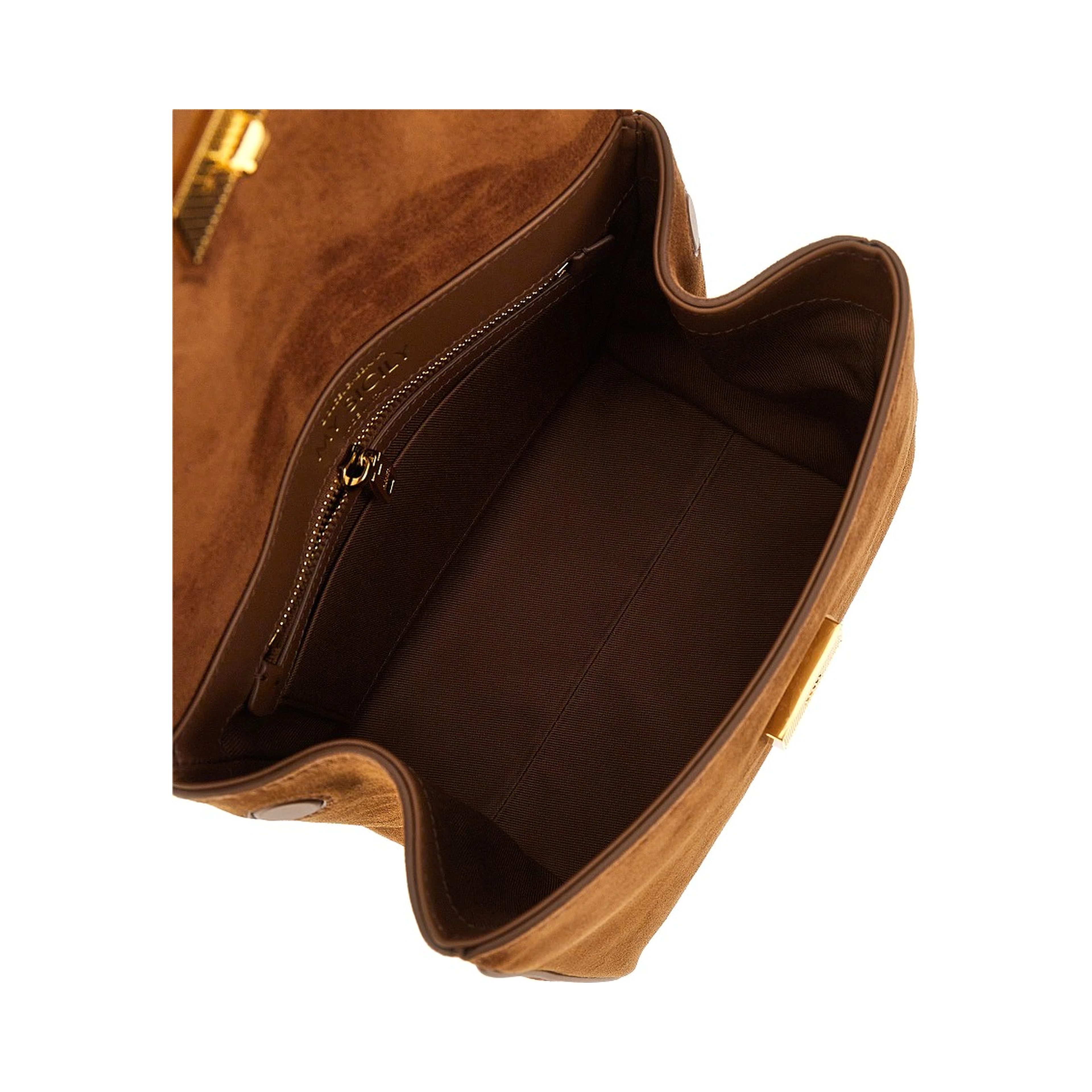 Suede leather 'My Sicily' bag
