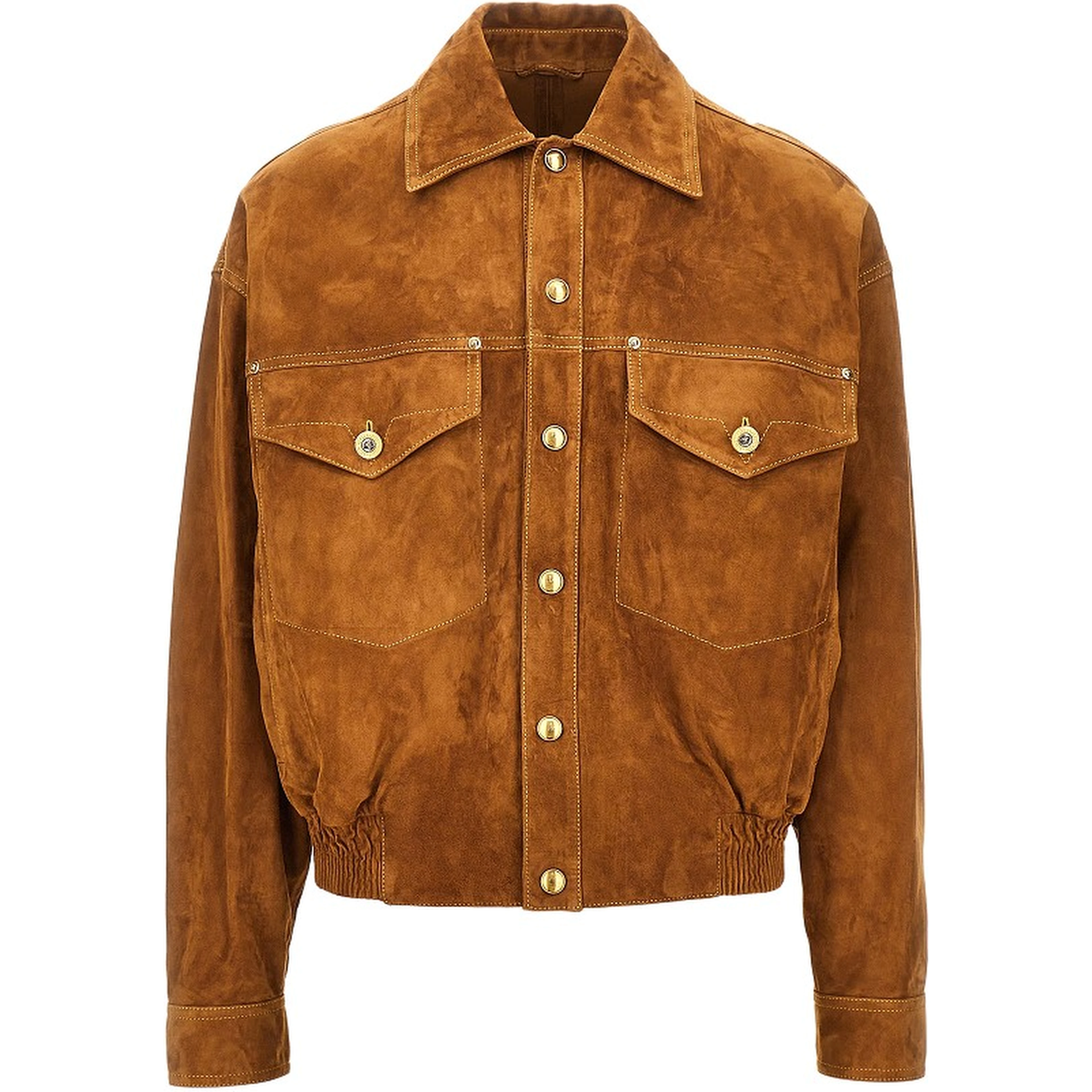 Suede leather jacket