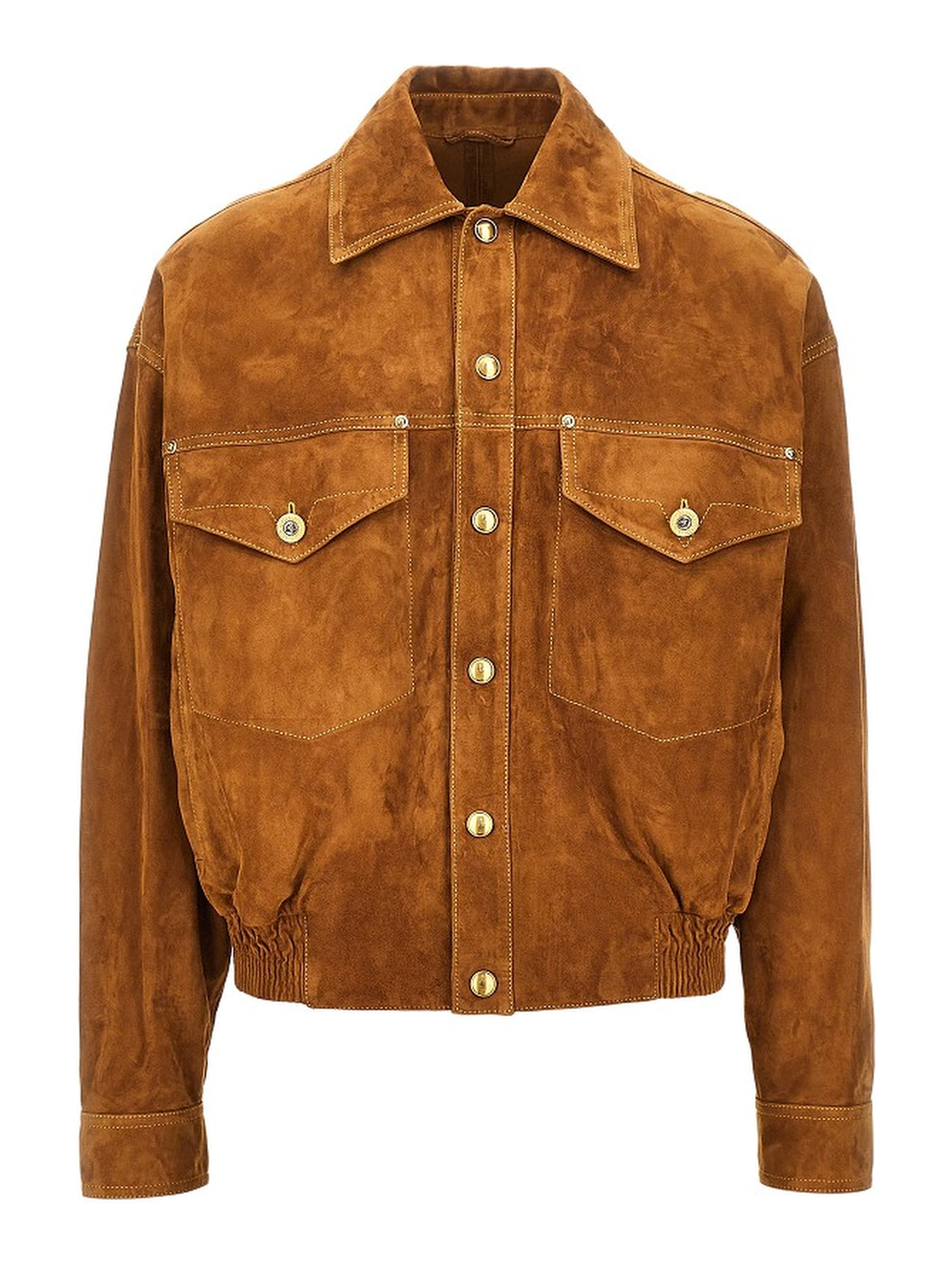 Suede leather jacket