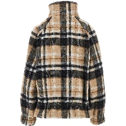 Wool-blend caban with Check motif