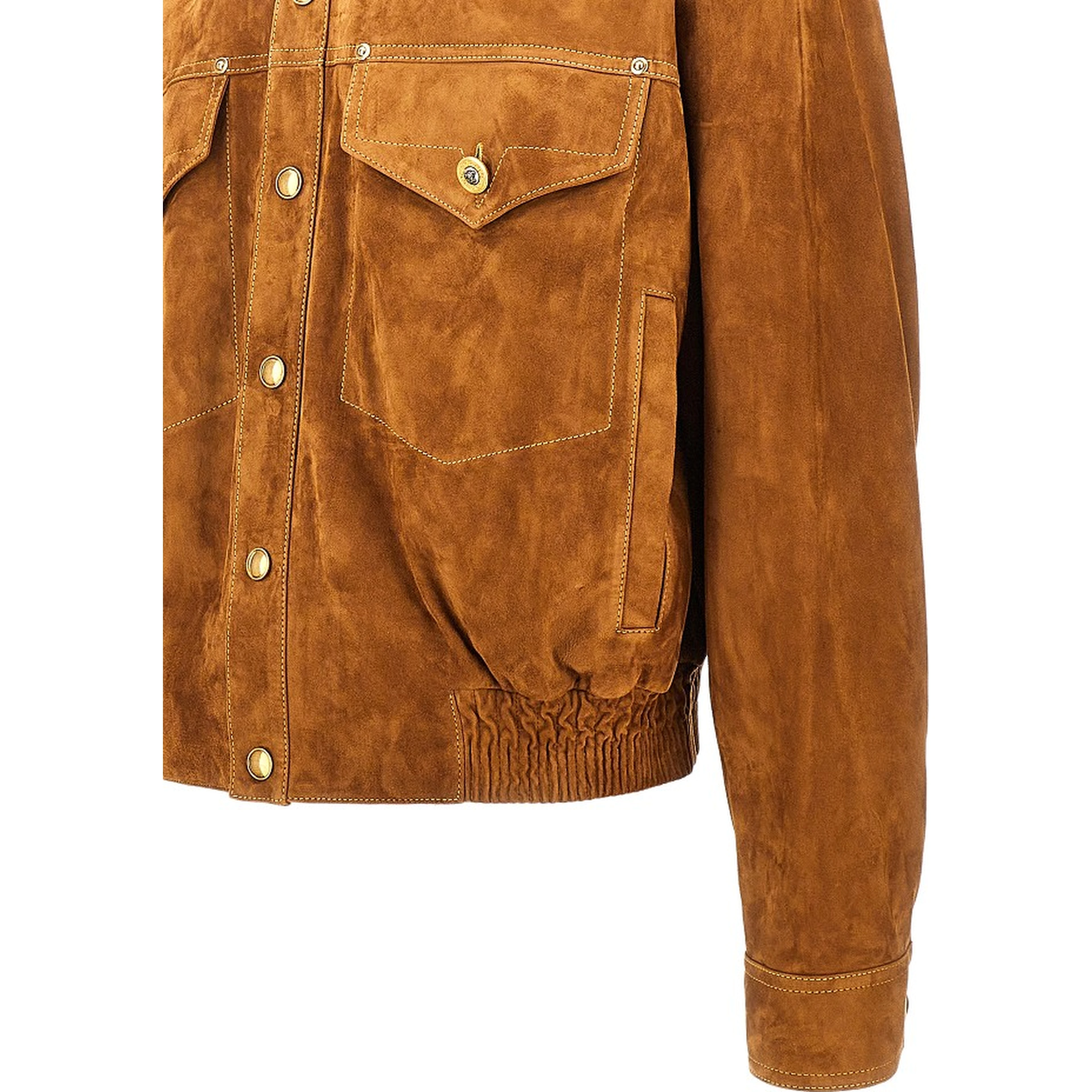 Suede leather jacket