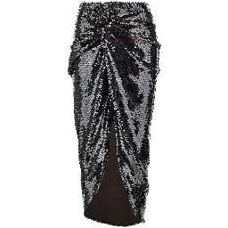 Sequinned midi skirt