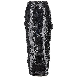 Sequinned midi skirt