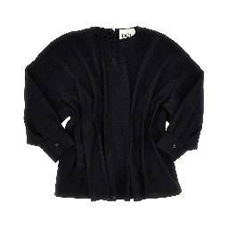 Pleated waist flannel top