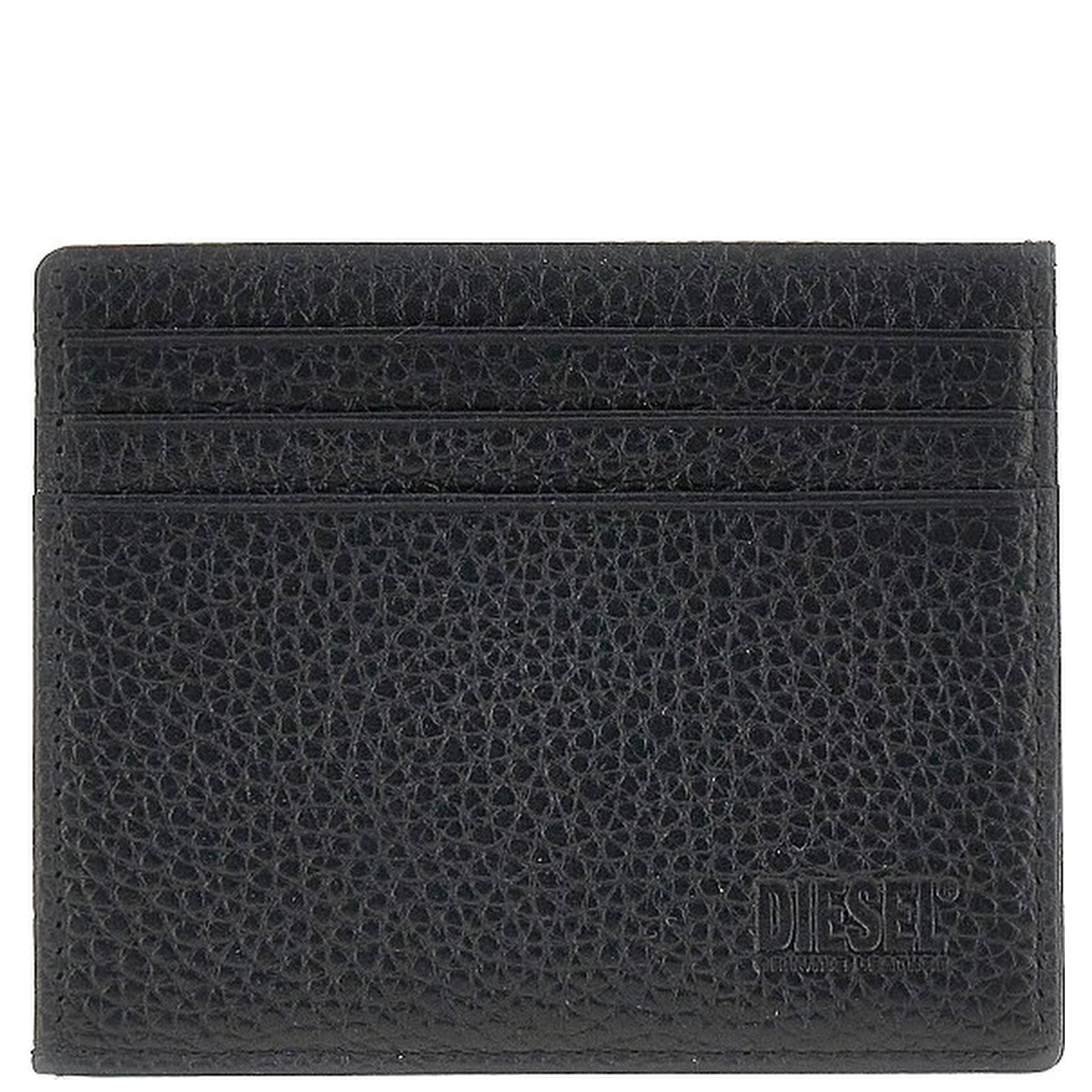Grained leather cardholder